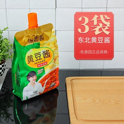 黄豆酱东北大酱熟酱450g佐香园调味家用炒菜拌面下饭蘑菇酱酱料包