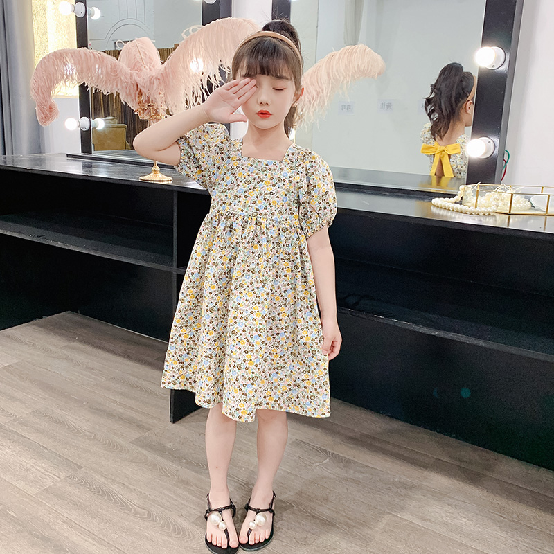童装女童裙子2021夏新款中大童儿童女孩森系小清新