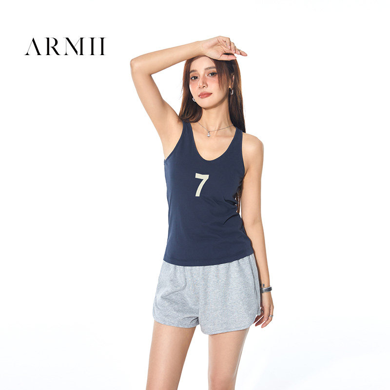 ARMII字母印花工字背心