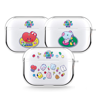 bt21系列卡通耳机套透明防摔