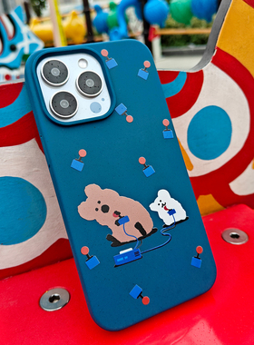 MOMO CASE新款可爱卡通小熊创意手机壳iPhone1716promax全包15/14plus13/12防摔小众保护壳软边防摔