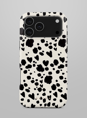 小众高级感黑白色豹纹波点手机壳iPhone17promax苹果16pro全包15/14plus13/12防摔保护壳软边 ins风原创意