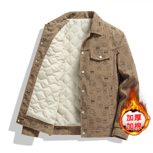 2025新款春秋季灯芯绒外套夹克男帅气韩版男士大码上衣潮帅气工装