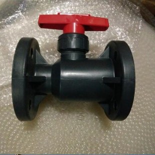 UPVC法兰球阀耐酸碱RPP法兰式球阀塑料球阀PVC球阀 63 75 90 110