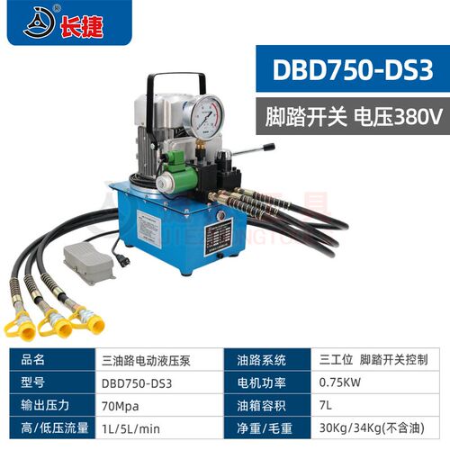 61少儿节 三油路液压泵DBD750-DS3 三回路切换方便 3工位电动油泵
