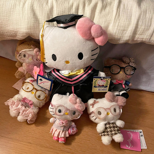 毕业公仔学士服玩偶毕业礼物送女生博士帽玩具