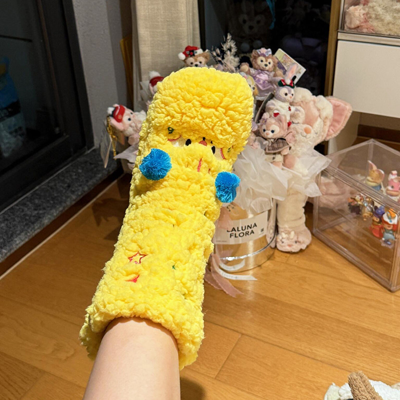 毛绒袜超厚羊羔绒袜子女秋冬季可爱中筒睡眠袜加绒保暖居家地板袜