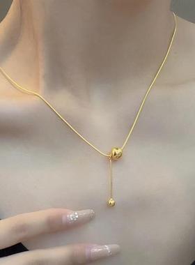 日本MUMI18k金色韩式ins小众设计不掉色有求必应项炼女轻奢个性气