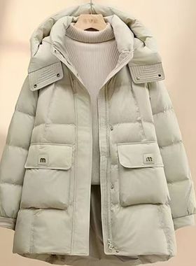 新款2025加厚冬季棉服中长款棉袄时尚韩版小个子宽松棉衣保暖外套