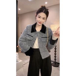 百搭小香风套装 气质高级感翻领时尚 外套 法式 2025充绒内胆秋冬新款