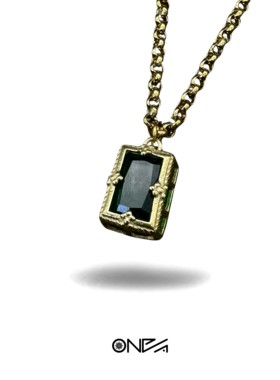 ONEPART锆石钛钢男女复古项链