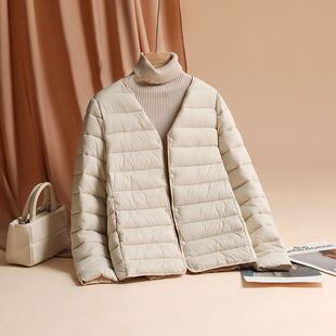 2024秋冬新款棉服女款短款修身保暖内胆韩版修身时尚外套保暖衣
