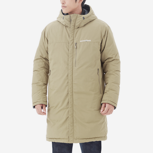 连帽中长款羽绒mont·bell保暖