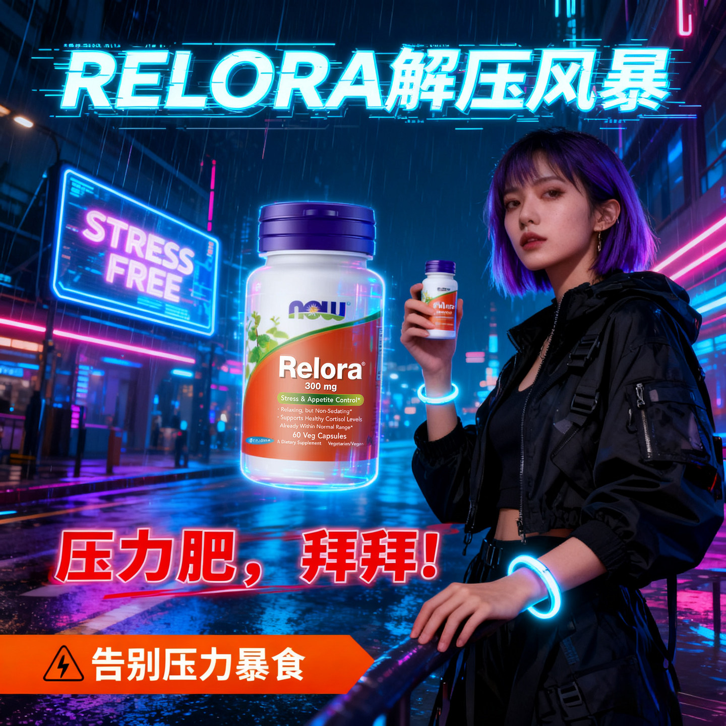 NOW食欲Relora减压缓解压力