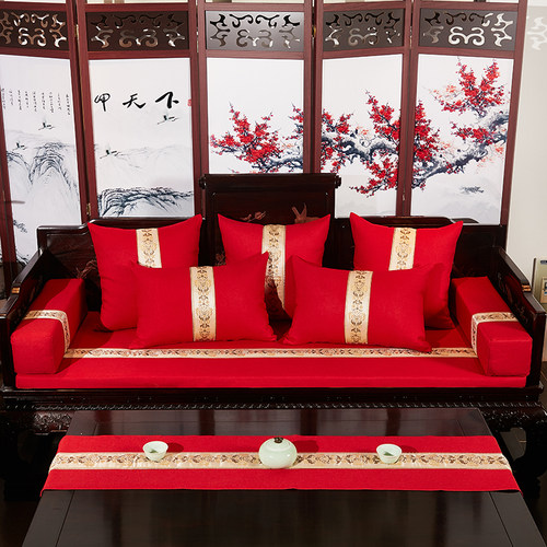 红木沙发坐垫客厅新中式防滑港途