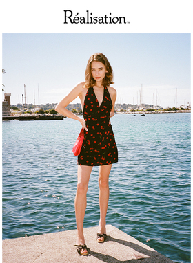 RealisationPar 连衣裙挂脖露背真丝短裙 The Leila