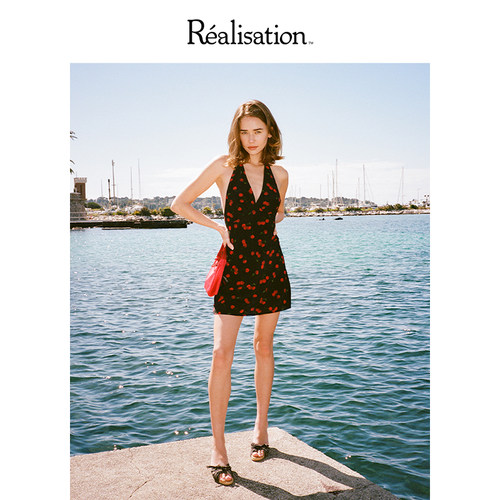 RealisationPar真丝挂脖连衣裙