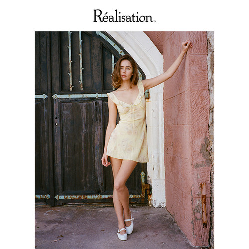 RealisationPar短款真丝连衣裙