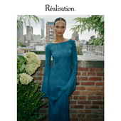 Gia RealisationPar 真丝度假风长裙 香秀同款 The 长袖