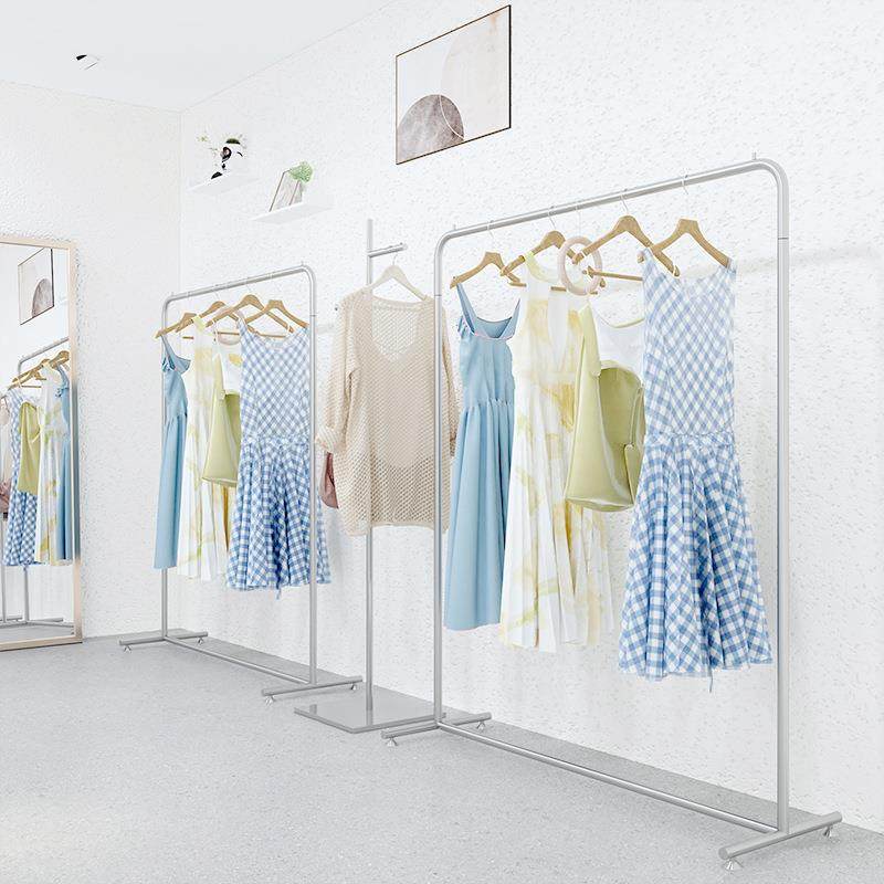 服装店展示架不锈钢落地衣架货架侧挂衣架童装衣服架子直播中岛架,纺织面料/辅料/配套,服装加工设备,淘宝优惠券,粉丝福利购,淘宝优惠卷
