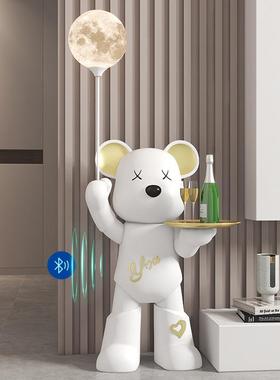 暴力熊月球灯收纳落地大摆件电视柜旁沙发边卧室大厅办公室装饰品