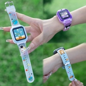 Q2A卡通印花Z7 d2a D5替换带z6pro 适用小天才儿童电话手表表带Z6D Z10腕带d3 Z9透明Q3 z5a Q1R配件