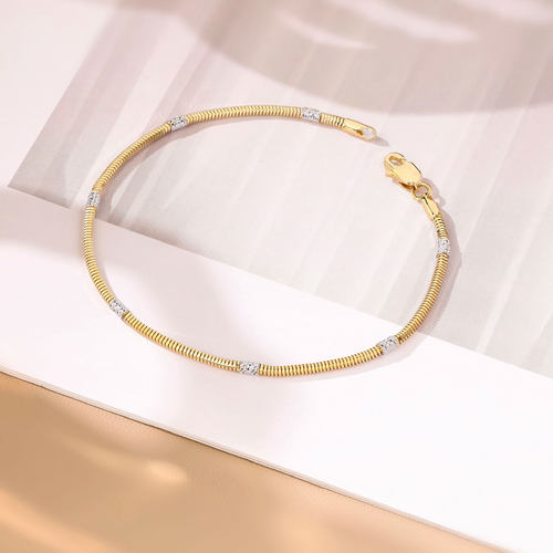 美梓18K金极光蛇骨手链16cm