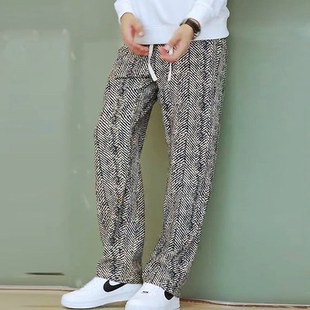 轻奢高端欧货直筒长裤 2026新款 子 秋冬季 男士 时尚 百搭帅气休闲卫裤