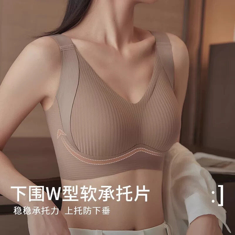 游泳专用内衣速干上衣单件女背心大胸聚拢防下垂潜水内搭文胸温泉