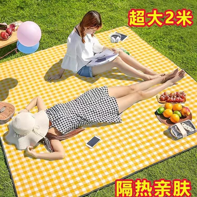 野餐垫防潮垫加厚露营可携式公园草地地垫防水草坪户外垫子春游地