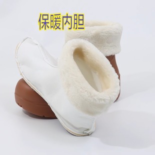 内里水靴棉袜可拆卸 保暖加厚内衬水鞋 加绒棉套雨鞋 内胆加棉套冬季