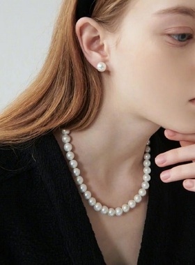 经典款珍球项链送长辈礼物毛衣链