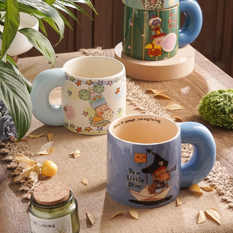 星星人联名杯女生可爱送礼马克杯