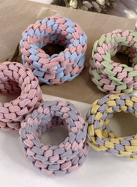 加粗高马尾发圈头绳女网红丸子头发绳日常简约高弹力耐用皮套头饰