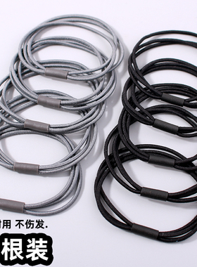 发圈高弹力简约耐用发饰头饰黑色发绳皮套皮筋女扎头发头绳高级感