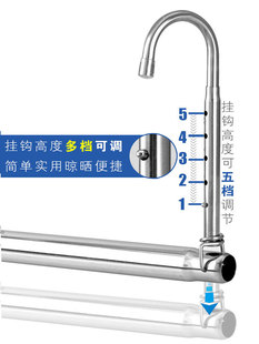 晒被子晾衣杆阳台悬挂式 隐形晾衣架免打孔伸缩凉捍家用防盗窗