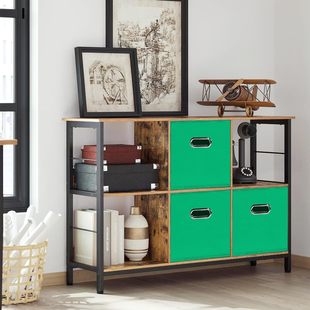 方形储物箱卧室壁橱抽屉收纳箱可折叠杂物收纳筐图书馆书架收纳盒