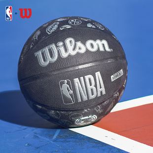 标准7号球礼物 Wilson威尔胜NBA球队全队徽湖人PU室内室外篮球正品