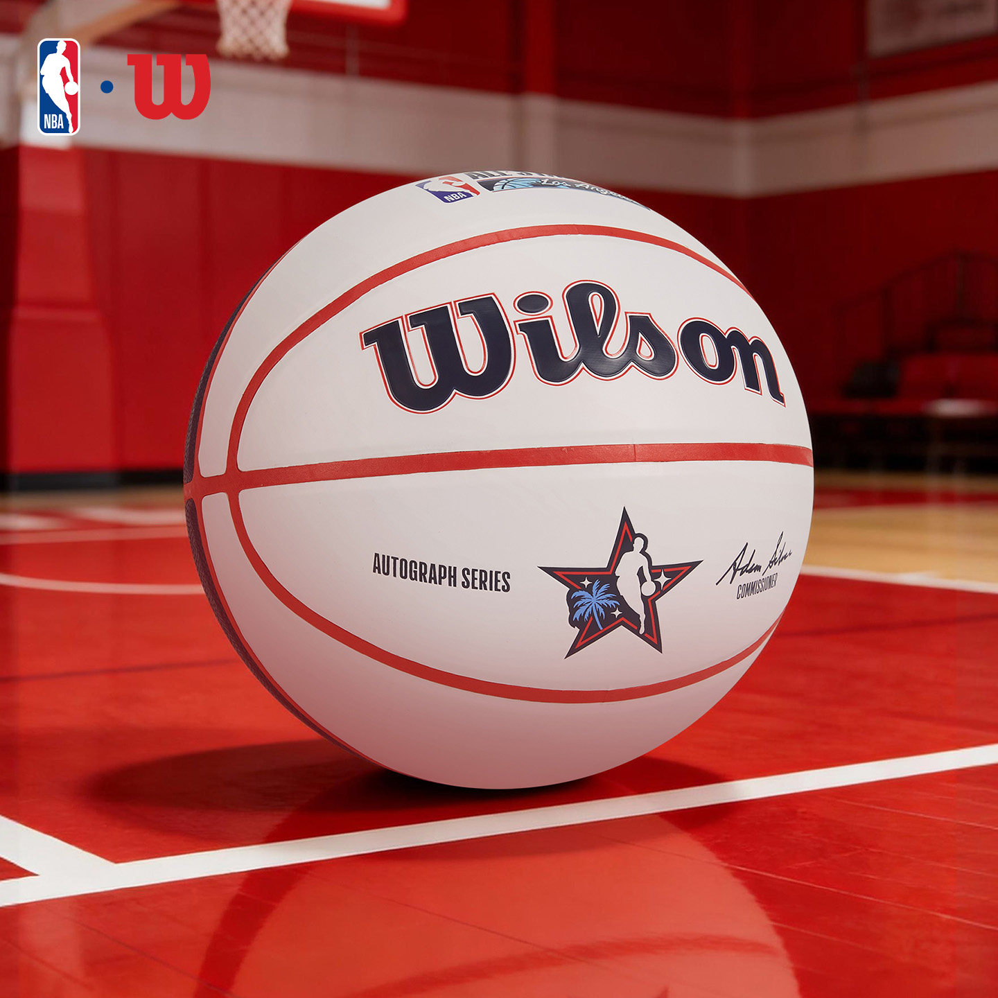 Wilson威尔胜2026年NBA全明星赛篮球签名版官方正品男生礼物7号球