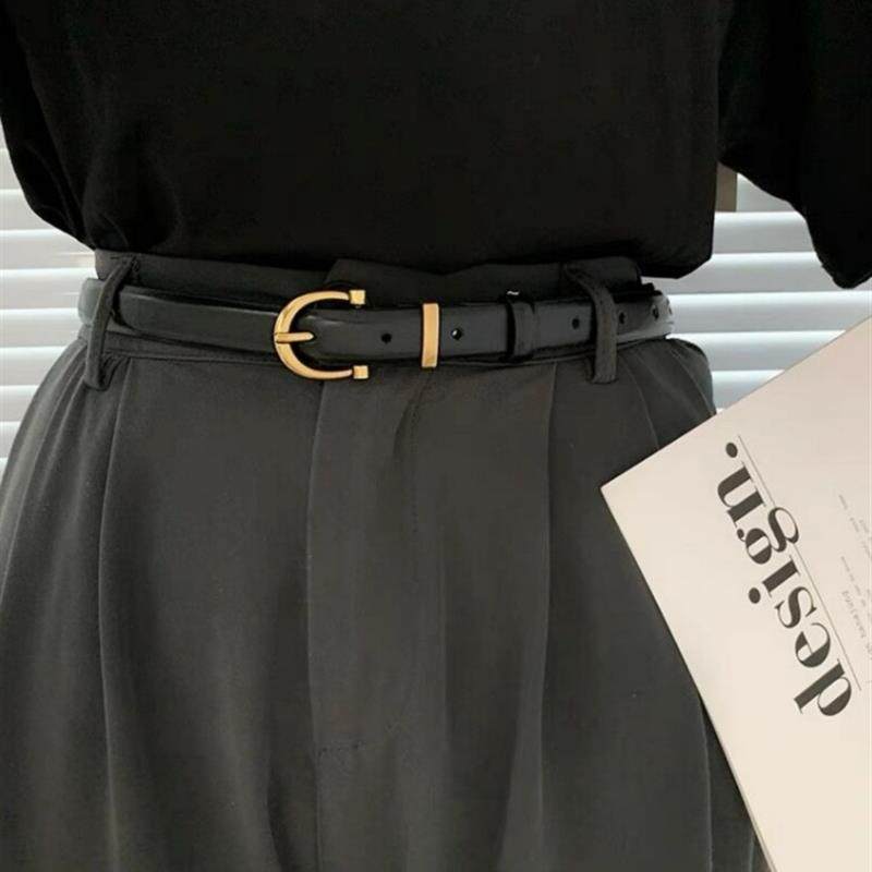 风新款细款黑色牛仔裤腰带女简约百搭女士复古简约小金扣皮带,服饰配件/皮带/帽子/围巾,腰带/皮带/腰链,淘宝优惠券,粉丝福利购,淘宝优惠卷