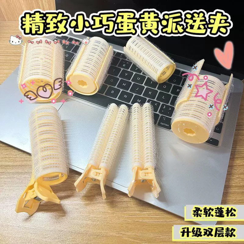法式新款夹日韩刘海卷筒双层卷发筒家用卷头帘头发蓬松神器发夹女