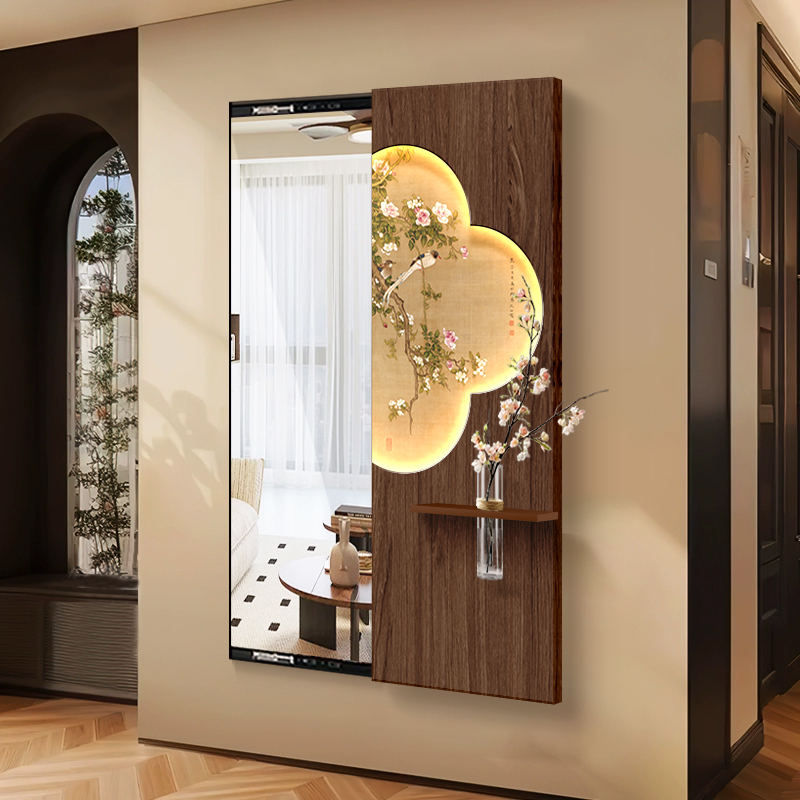 玄关推拉镜隐藏式全身镜子