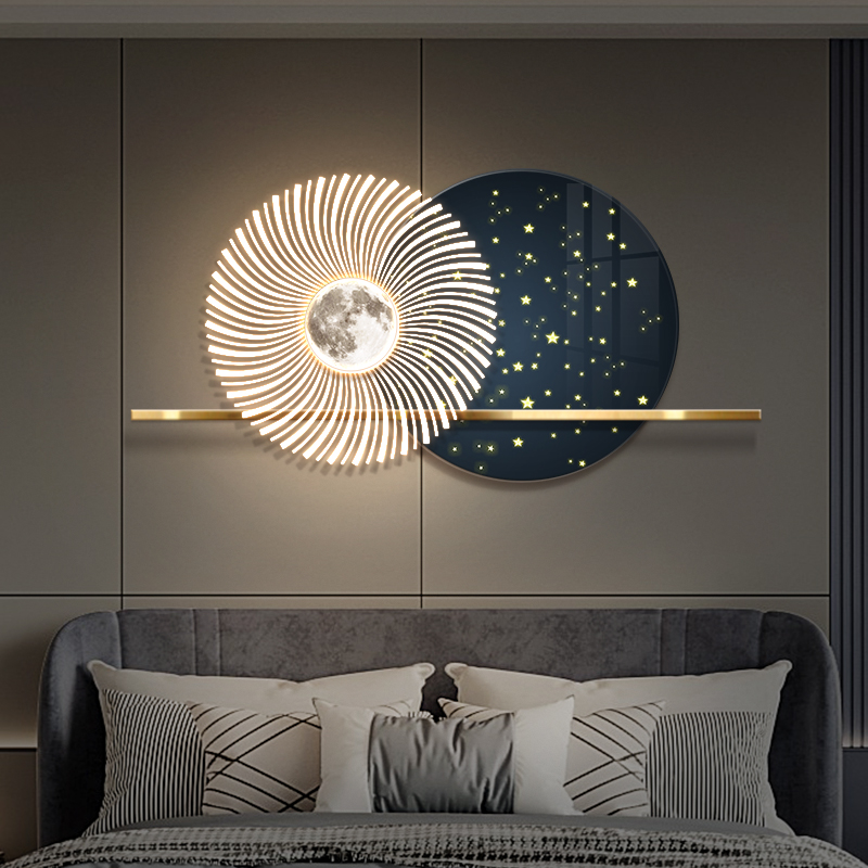 星空装饰画立体轻奢高级感抽象画