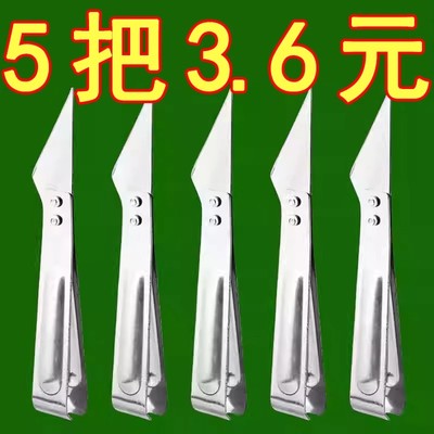 德国工艺不锈钢猪毛夹子拔毛器去鸡毛鸭毛家用除毛镊子扒猪毛神器