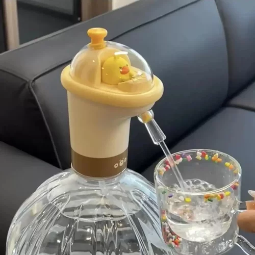 小黄鸭抽水器桶装水电动压水器纯净饮水机矿泉水泵吸水全自动出水