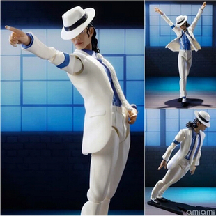 现货迈克尔杰克逊MJ犯罪高手 月球漫步 可动公仔人偶手办模型