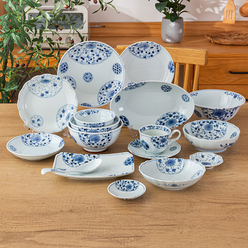 蓝凛堂进口伊万里日式风陶瓷餐具