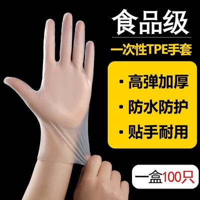 一次性手套TPE食品级加厚防污