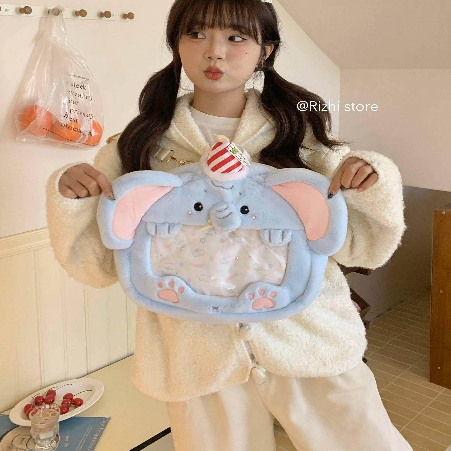 日稚商店原创正版小象毛绒痛包