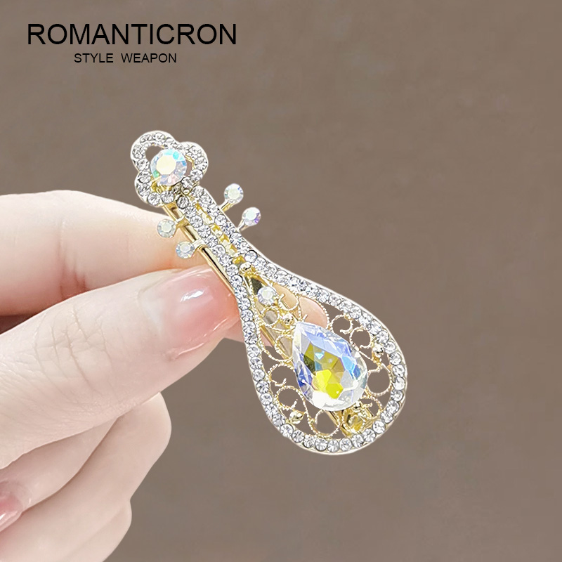 边夹水晶名族风琵琶刘海夹